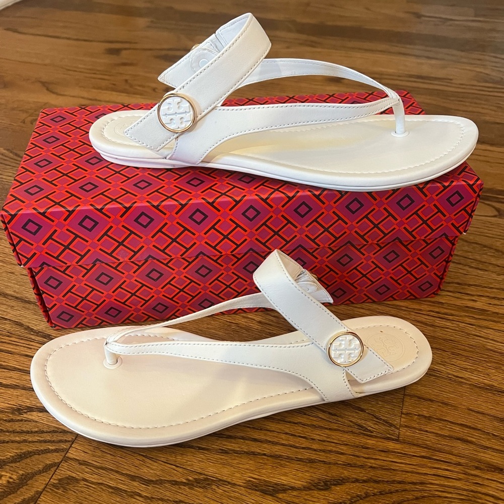 Tory Burch Ivory minnie travel sandal